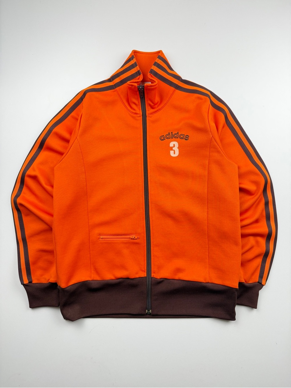 Vintage Adidas Full Zip Track Jacket Womens Small Orange Y2K